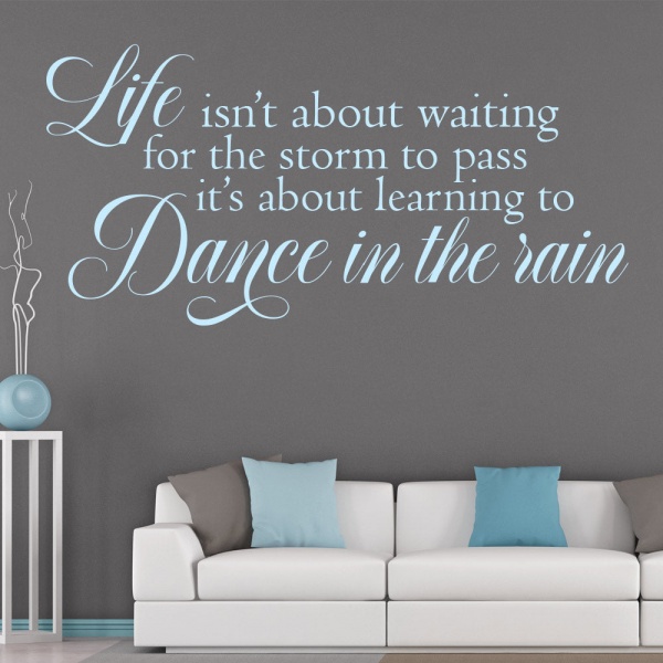 Dance In The Rain Wall Art Sticker