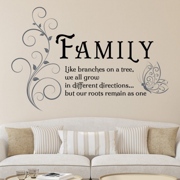 Family Wall Sticker - Roots Remain As One