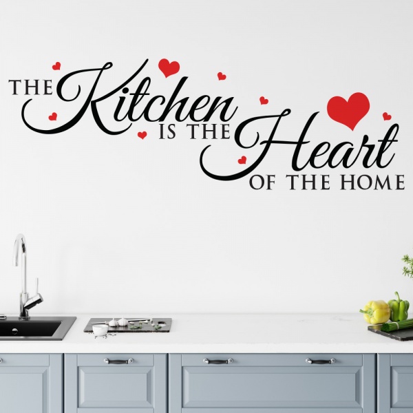 Kitchen is the heart of the home Wall Sticker