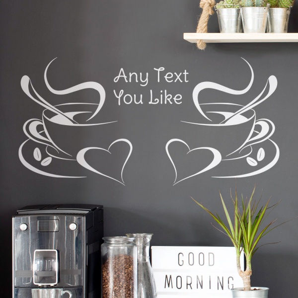 Morning Coffee Kitchen Wall Art Sticker