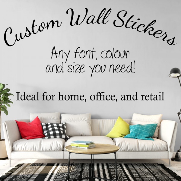 Personalised Wall Sticker Custom Text