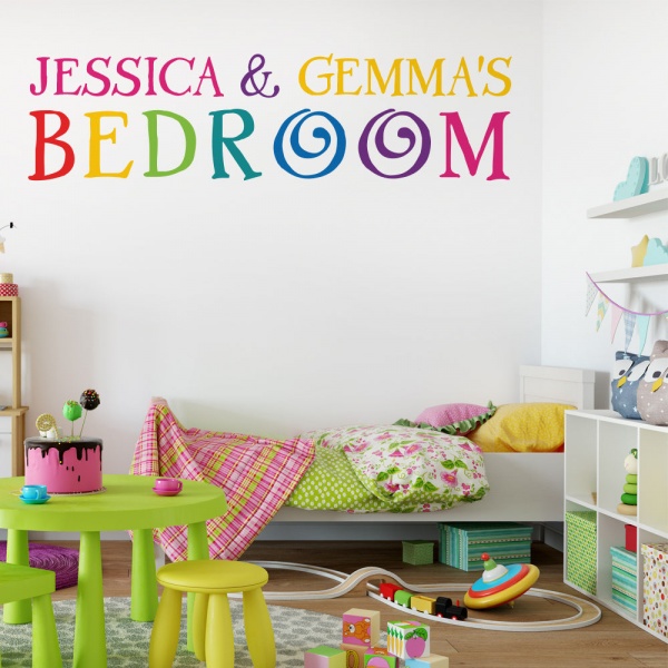 Personalised Rainbow Playroom Bedroom Wall Sticker