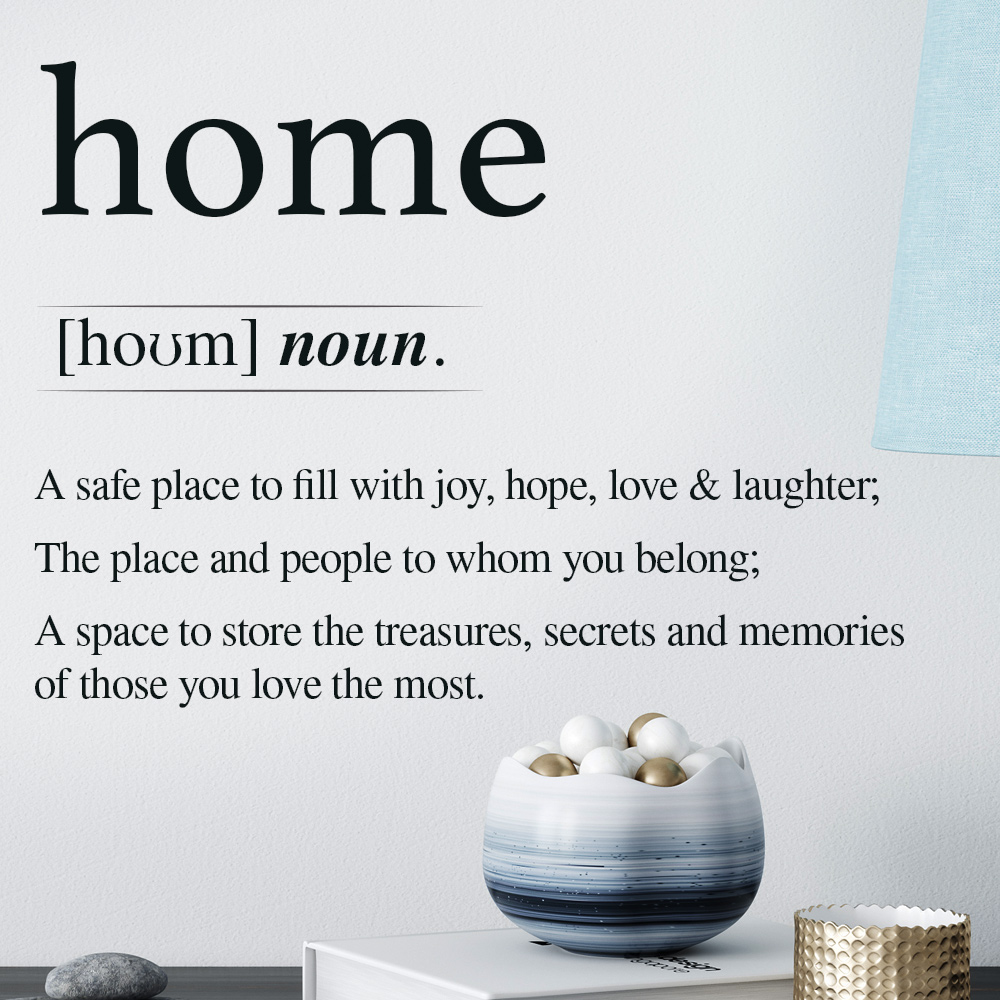 Home Wall Sticker Definition Meaning