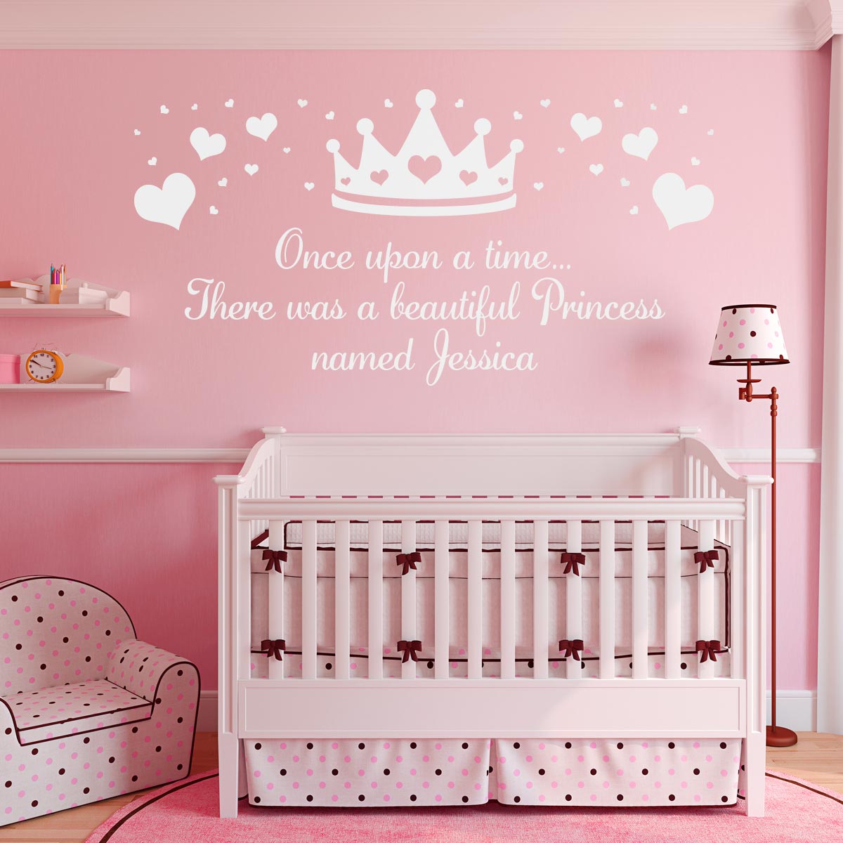 Princess Wall Sticker Personalised Princess Crown