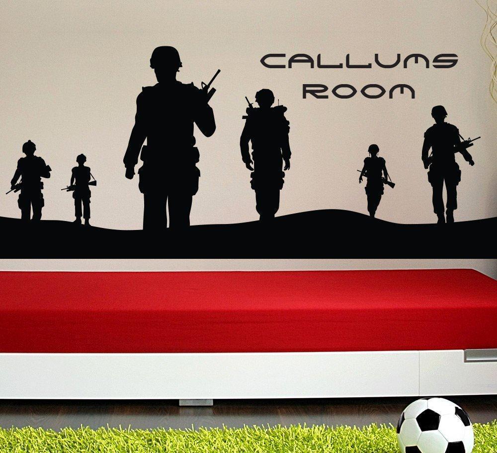 Army Men Wall Sticker Personalised