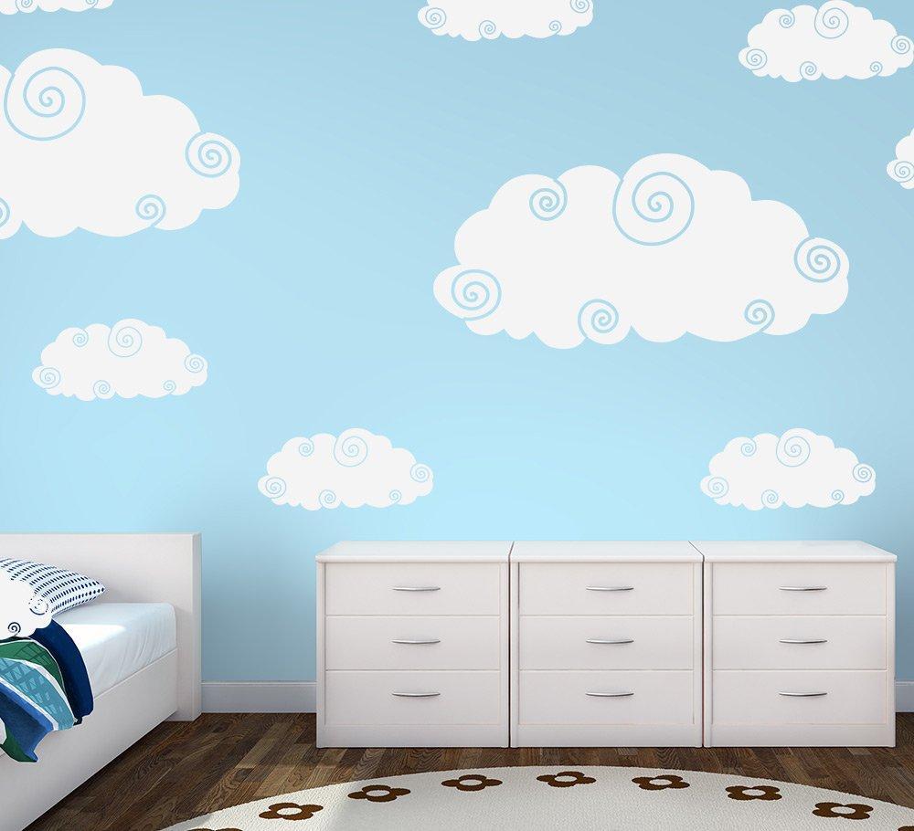 Cloud Wall Stickers Pack of 10 Clouds