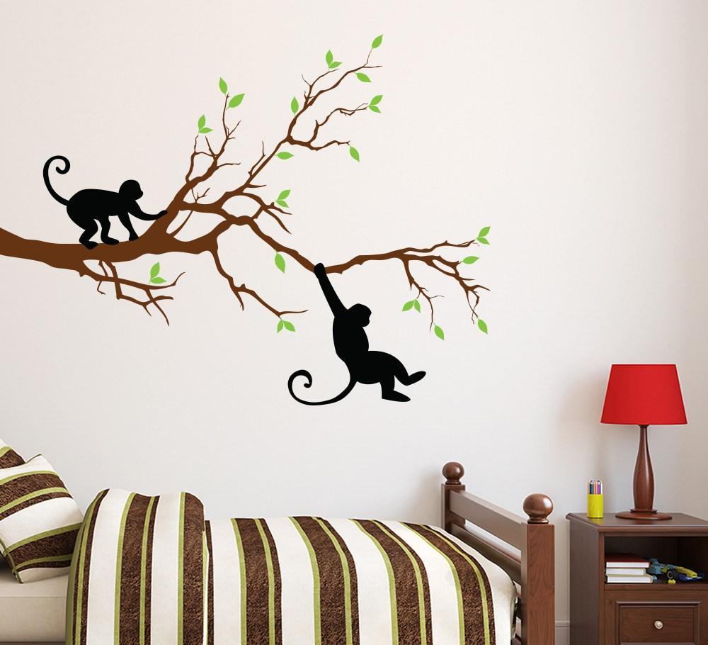 Monkey In The Tree Wall Art Sticker