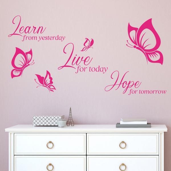 Learn Live Hope Quote Wall Sticker Decal Art