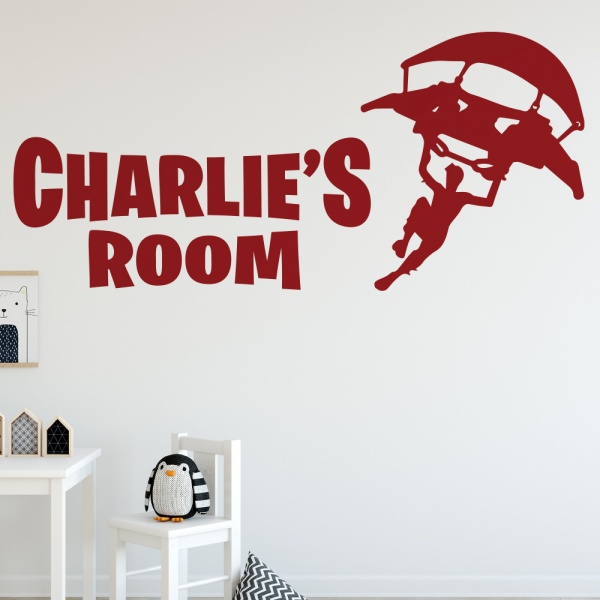 Personalised Fortnite Wall Sticker - Gaming Decal