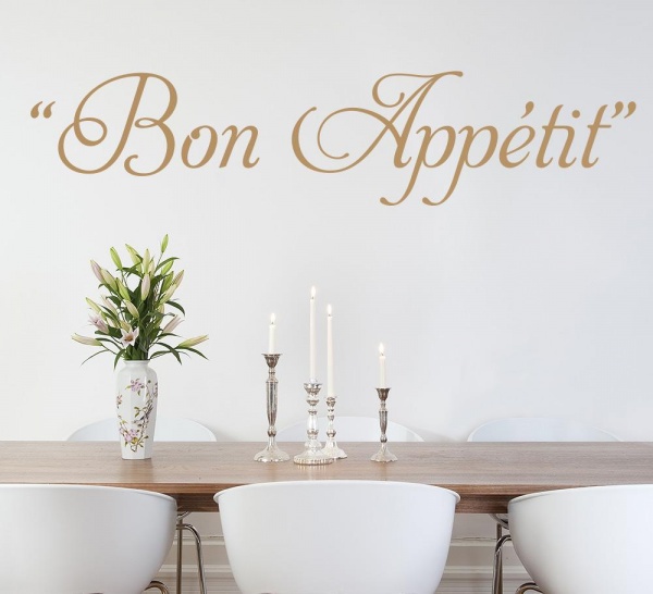 Bon Appetit Kitchen Wall Art Sticker