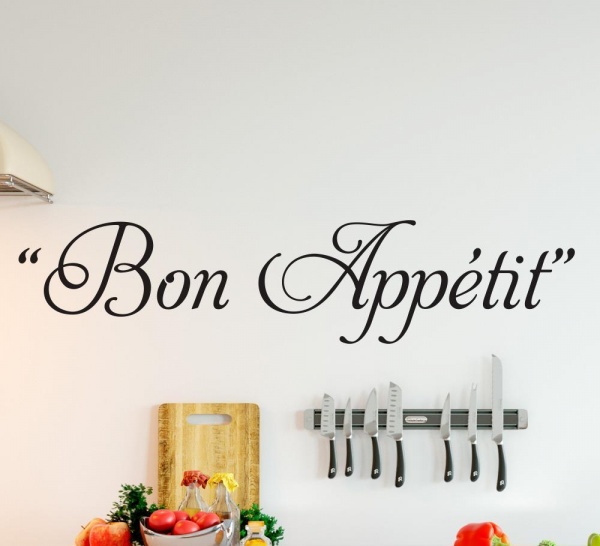 Bon Appetit Kitchen Wall Art Sticker