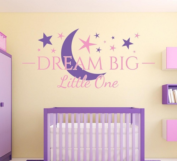 Dream Big Little One Wall Art Sticker