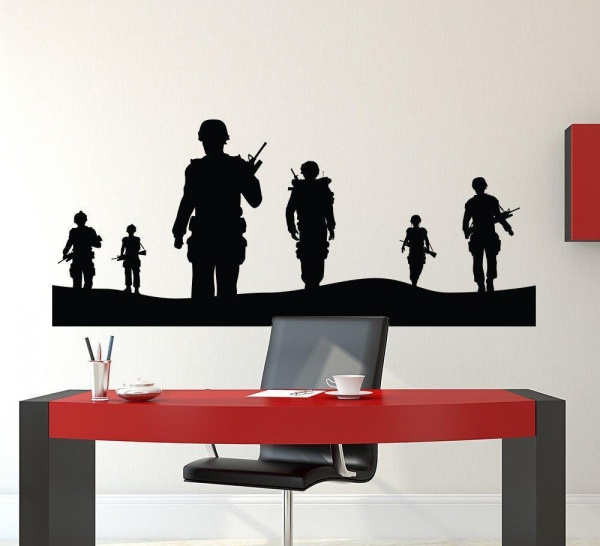 Army Men Wall Sticker Personalised