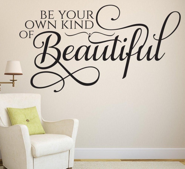Be your own kind of beautiful Wall Sticker