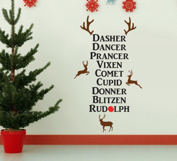 Christmas Reindeer Wall Sticker