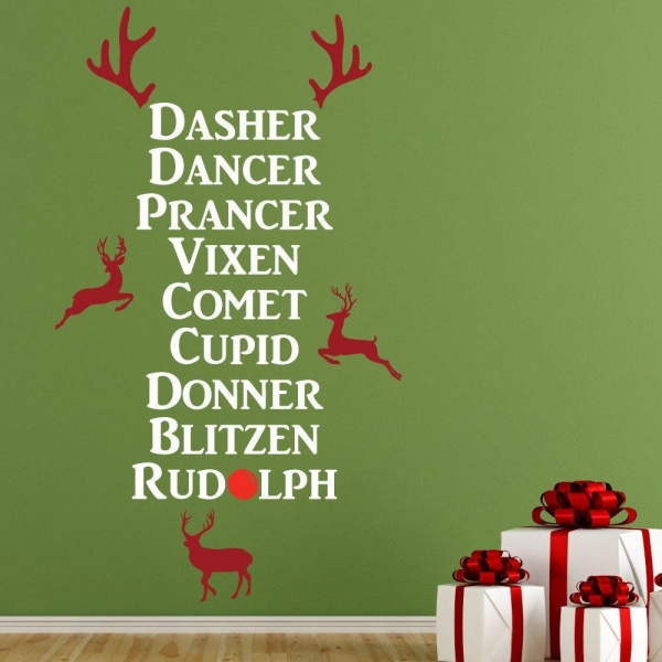Christmas Reindeer Wall Sticker