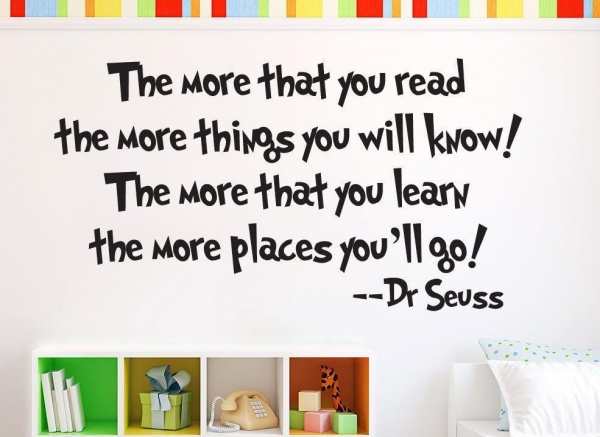 Dr Seuss Wall Sticker More that you read