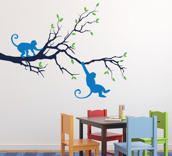 Monkey In The Tree Wall Art Sticker