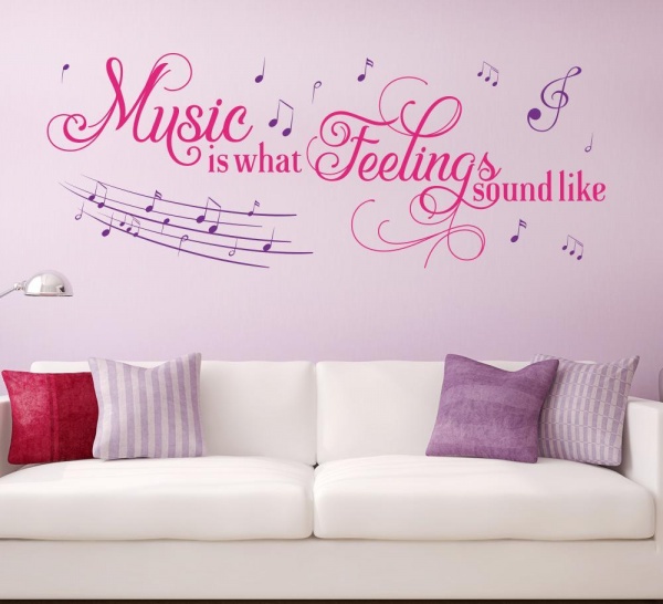 Music Is What Feelings Sound Like Wall Sticker