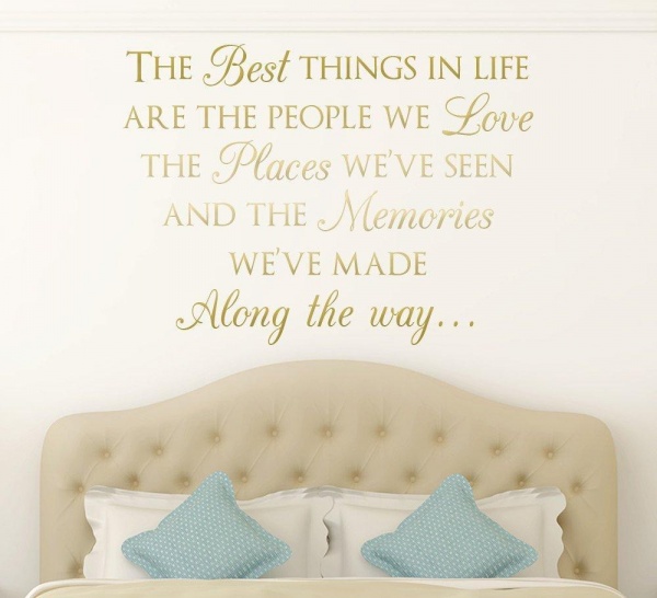 The Best Things In Life Wall Sticker